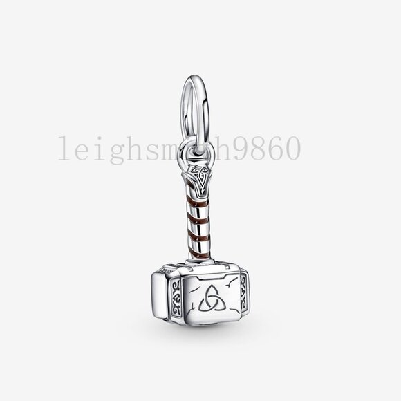 Pandora Marvel The Avengers Thor's Hammer Dangle Charm - Picture 1 of 7